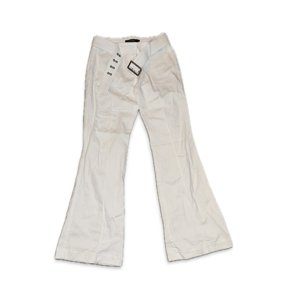 Rampage Y2K Low Rise White Flare Pants Size 5